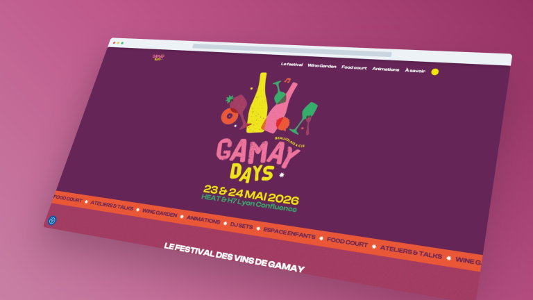 Gamay Days — Intégration d’une landing page festival